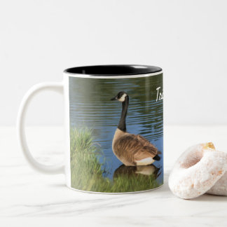 Tasse 2 Couleurs L'art personnalisé des animaux d'oie du Canada