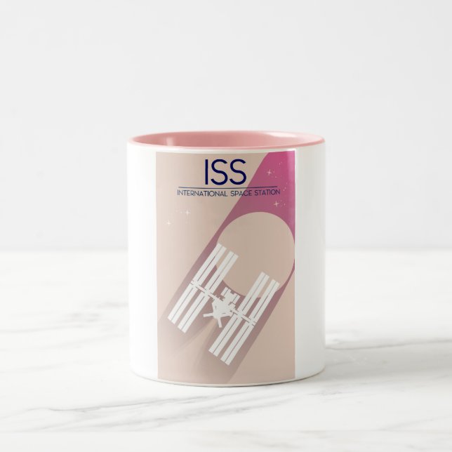 Tasse 2 Couleurs L'art spatial de la Station spatiale international (Centre)