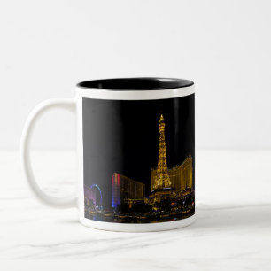 Tasse 2 Couleurs Las Vegas la nuit