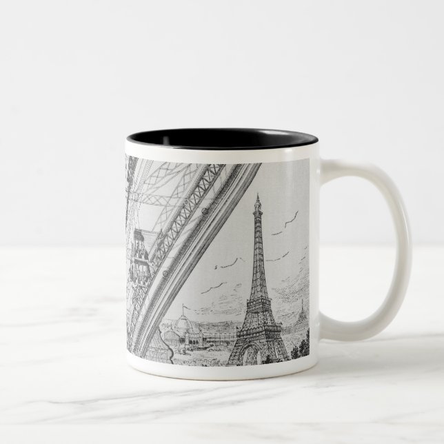 Tasse 2 Couleurs L'ascenseur d'Otis dans Tour Eiffel (Droit)