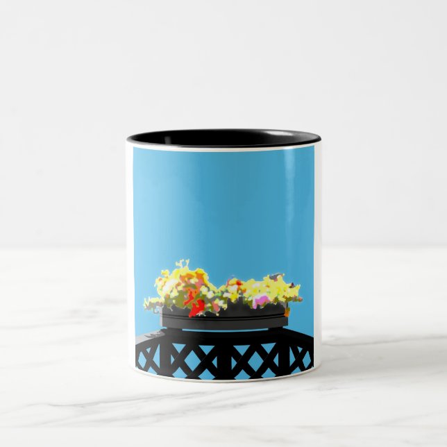 Tasse 2 Couleurs Lattice noir (Centre)