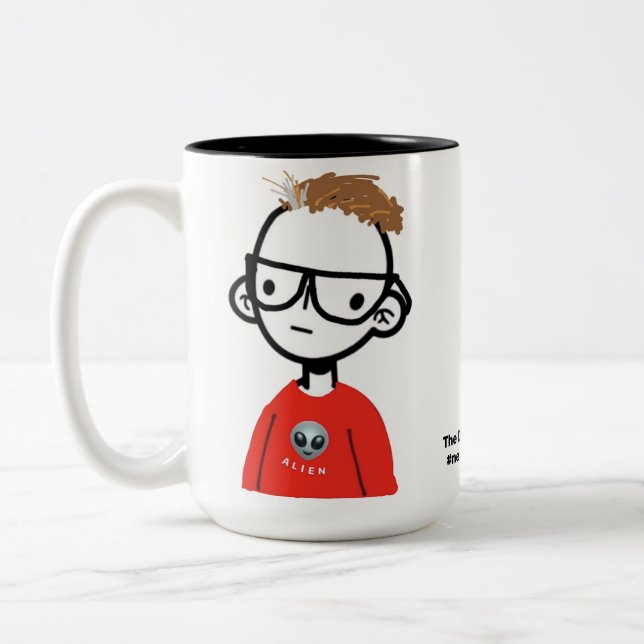 Tasse 2 Couleurs L'autiste de la catastrophe "Je suis différent" Mu (Gauche)