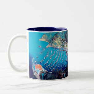 Tasse 2 Couleurs ldp PÈRE NOËL CATALINA Island - Californie - por