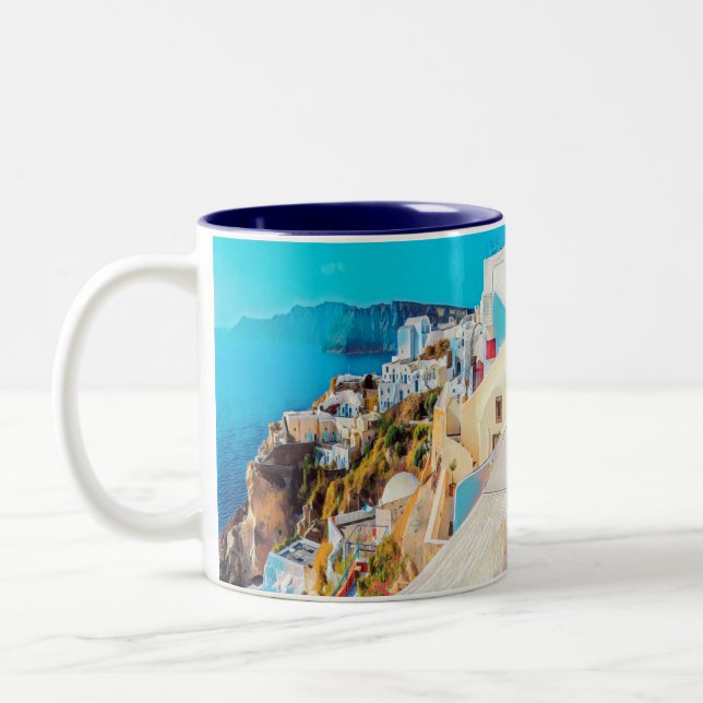 Tasse 2 Couleurs ldp SANTORINI - panorama - (Gauche)