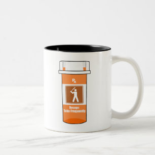 Tasse 2 Couleurs Le baseball est ma drogue