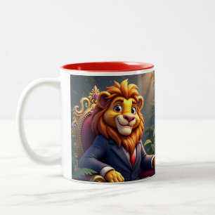 Tasse 2 Couleurs Le beau lion est le roi de la jungle