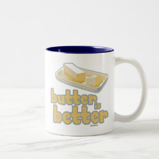 Tasse 2 Couleurs Le beurre est meilleur