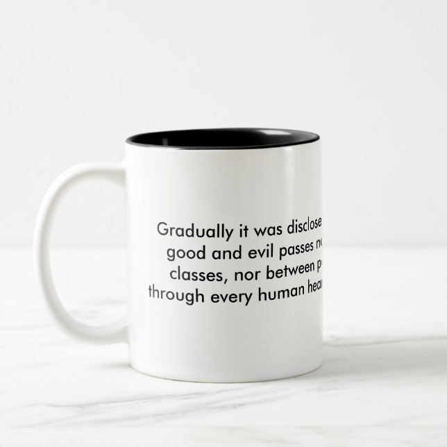Tasse 2 Couleurs Le bien et le mal (Gauche)