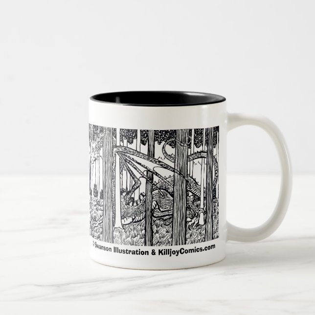 Tasse 2 Couleurs Le bois de dragon (Droit)