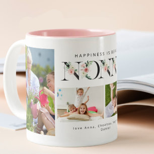 Tasse 2 Couleurs Le bonheur est d'être Nonna Blush Floral 4 Photo