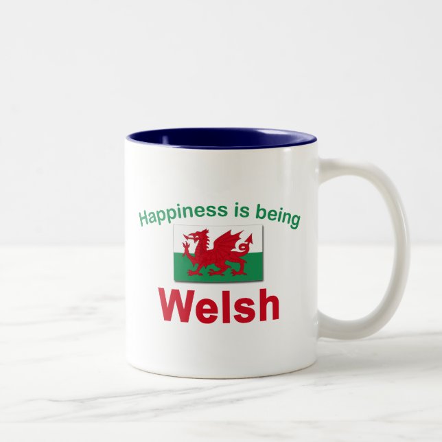 Tasse 2 Couleurs Le bonheur est Gallois (Droit)