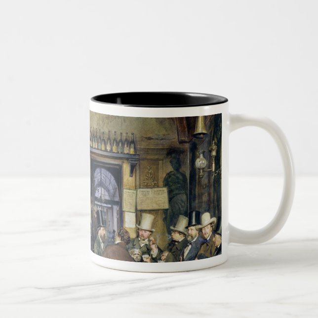 Tasse 2 Couleurs Le café à Rome, 1856 (Droit)