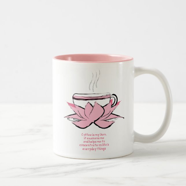 Tasse 2 Couleurs le café est mon zen (Droit)