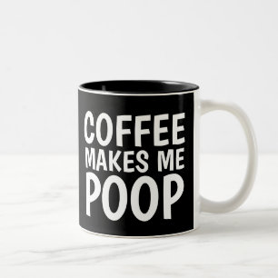 TASSE 2 COULEURS LE CAFÉ ME FAIT POOP DANGEREUX CAFÉ