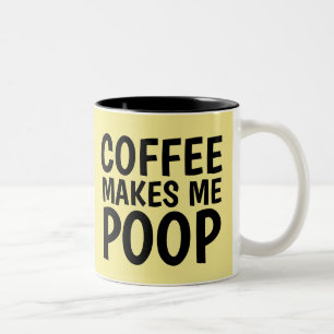 TASSE 2 COULEURS LE CAFÉ ME FAIT POOP DANGEREUX CAFÉ