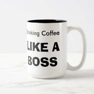 Tasse 2 Couleurs Le café potable AIMENT un PATRON