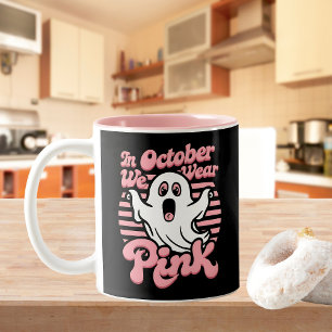 Tasse 2 Couleurs Le cancer du sein est une feuille de bas - Drôle H