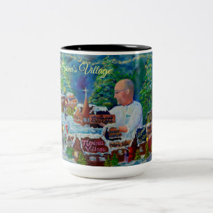 Tasse 2 Couleurs Le capitaine Cook du village de GingerBread de la 