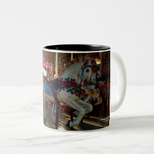 Tasse 2 Couleurs Le carrousel juste de carnaval Joyeux-Vont-Roung