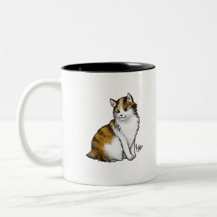 Tasse 2 Couleurs Le Cat Calico sans queue