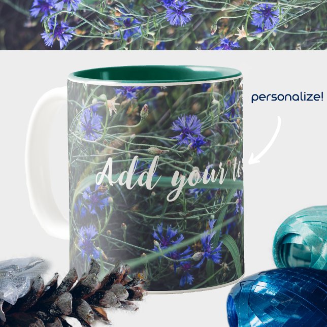 Tasse 2 Couleurs Le champ de Cornflower (Créateur téléchargé)