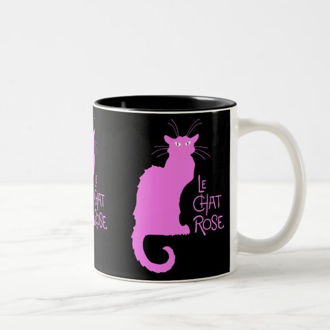 Tasse 2 Couleurs Le Chat Rose (Droit)