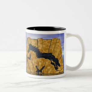 Tasse 2 Couleurs Le cheval islandais Golden Tolt
