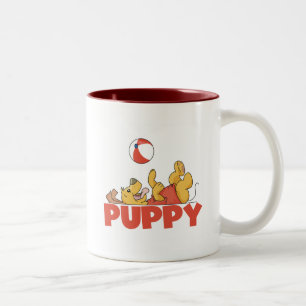 Tasse 2 Couleurs Le chiot joue des T-shirts et des cadeaux