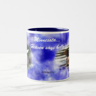 Tasse 2 Couleurs Le ciel du Minnesota… indique bonjour