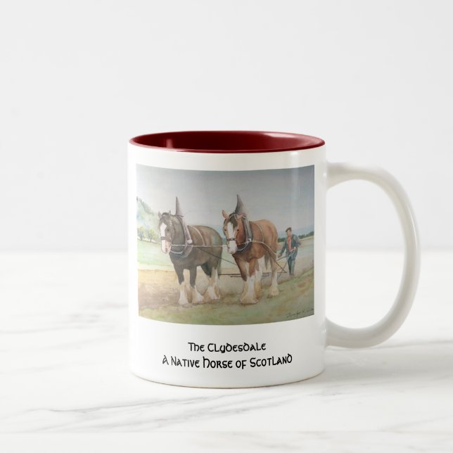 Tasse 2 Couleurs Le Clydesdale (Droit)