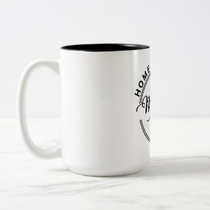 Tasse 2 Couleurs Le cœur du ménage : la maison est là où est maman