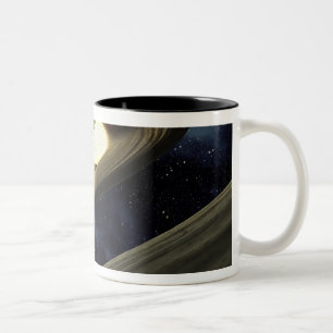 Tasse 2 Couleurs Le concept de l'artiste montrant un morceau de mat