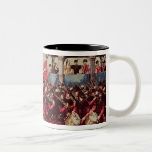 Tasse 2 Couleurs Le cortège des batteurs et des soldats