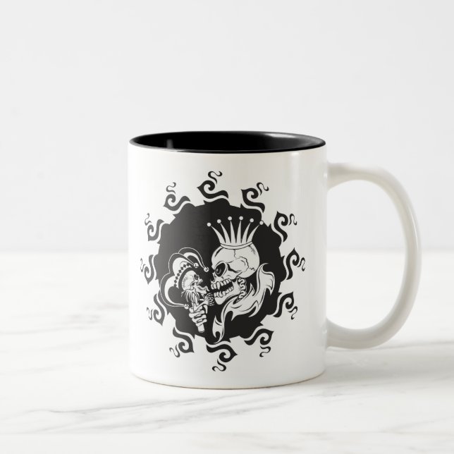 Tasse 2 Couleurs Le crâne Evil King (Droit)