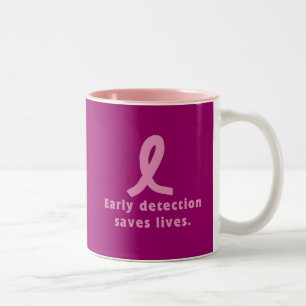 Tasse 2 Couleurs Le dépistage précoce sauve le cancer du sein