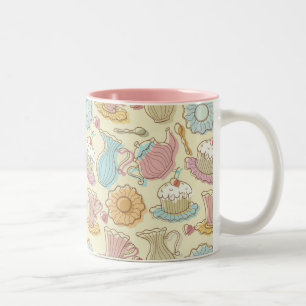 Tasse 2 Couleurs Le dessin de main bombe des silhouettes