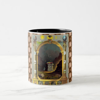 Tasse 2 Couleurs Le diagramme maçonnique