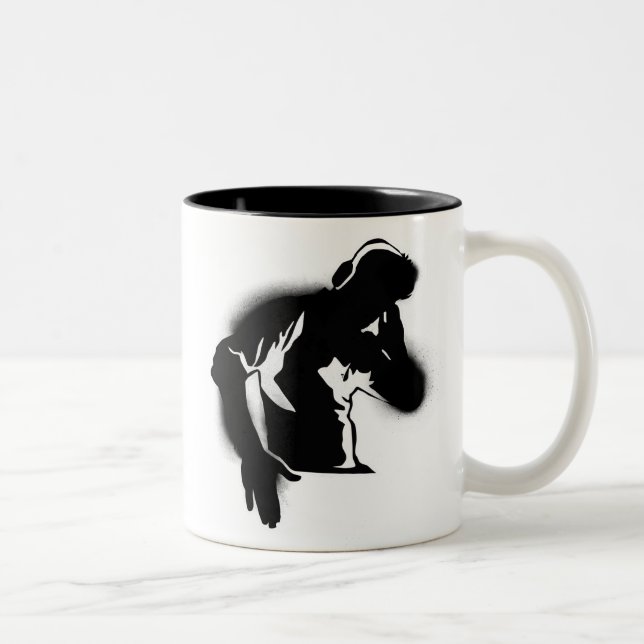 Tasse 2 Couleurs Le DJ (Droit)