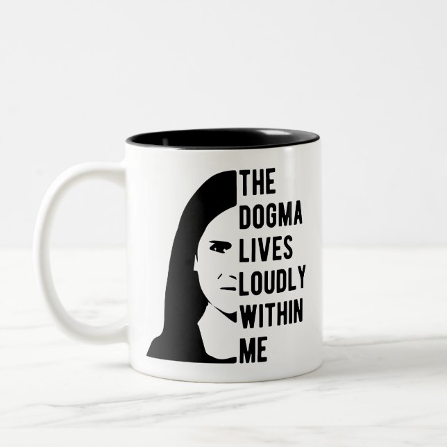 Tasse 2 Couleurs Le Dogma vit en moi (Gauche)