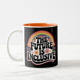 Tasse 2 Couleurs Le Drapeau Arc-en-ciel LGBTQ Inclusif du Futur Gay