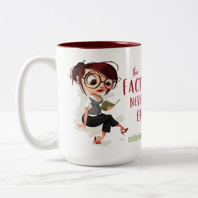 Tasse 2 Couleurs Le facteur ne s'arrête jamais à l'emprise (Gauche)