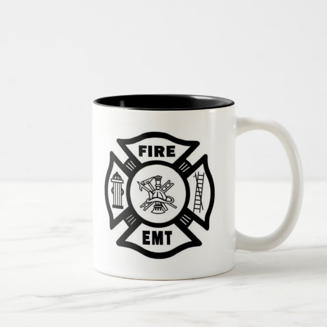 TASSE 2 COULEURS LE FEU EMT (Droit)