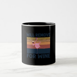 Tasse 2 Couleurs Le Flamant rose Amusant Enlève Pour Le Flamant ros