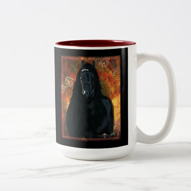 Tasse 2 Couleurs Le Friesien - Café-, Thé Mug, Coupe (Droit)