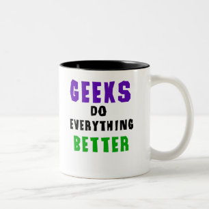 Tasse 2 Couleurs Le geeks fait tout mieux