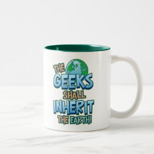 Tasse 2 Couleurs Le geeks hérite de la terre