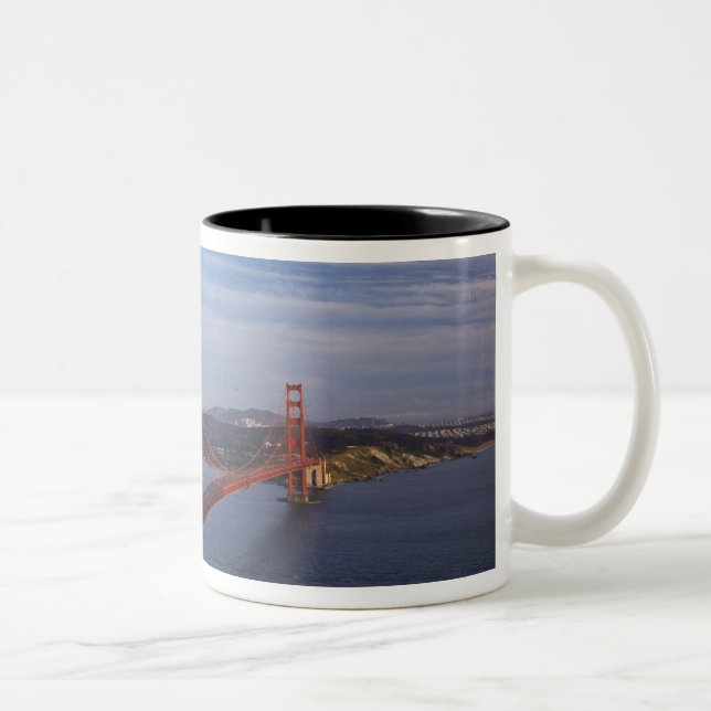 Tasse 2 Couleurs Le Golden Gate Bridge depuis Marin (Droit)