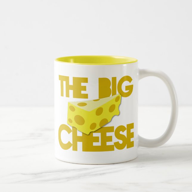 Tasse 2 Couleurs Le GRAND FROMAGE ! patron (Droit)