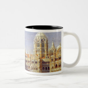 Tasse 2 Couleurs Le grand terminus péninsulaire indien britannique