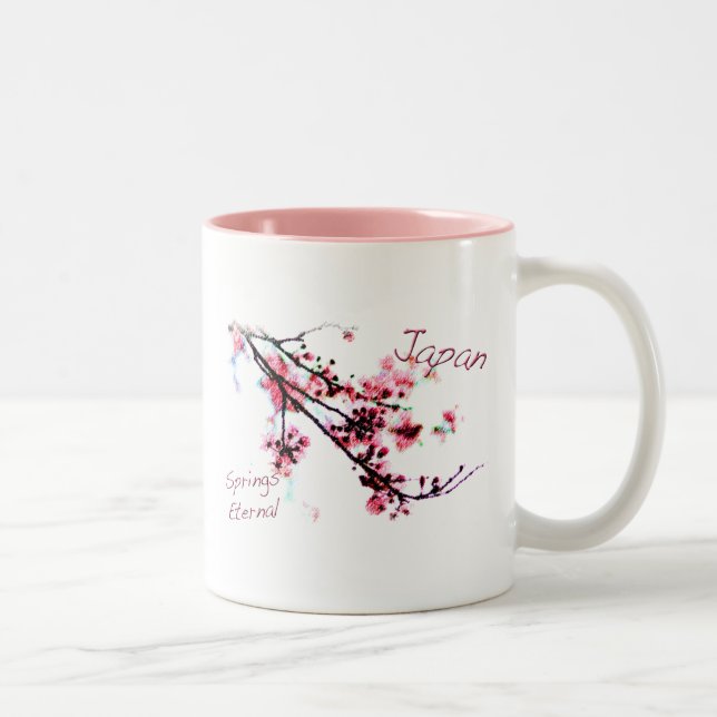 Tasse 2 Couleurs le Japon jaillit éternel (Droit)